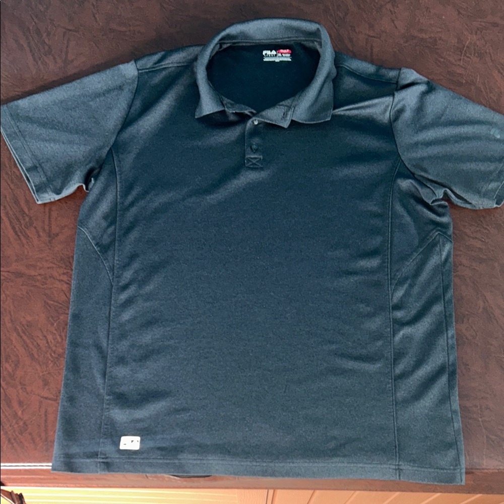 Fila Sport Gray Golf Polo Shirt With Collar & 3 Buttons